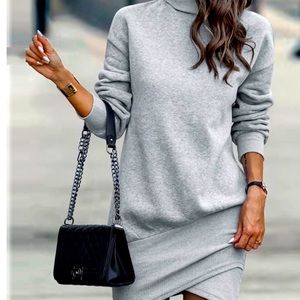 Grey mini dress